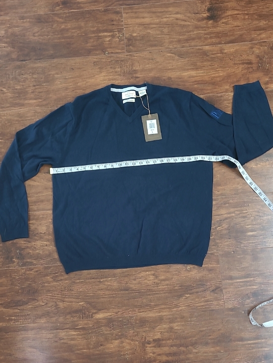 Weatherproof Other - Weatherproof Men's Navy V-Neck Sweater Cotton Cashmere Blend Size Large